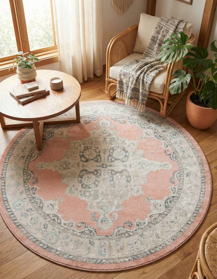 Detail image of 7' 10 x 7' 10 Parker Round Rug