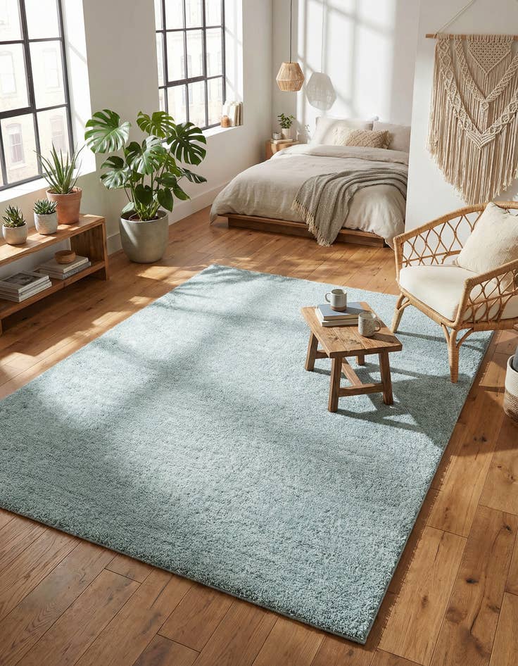 Detail image of 8' x 10' Soft Solid Shag Rug