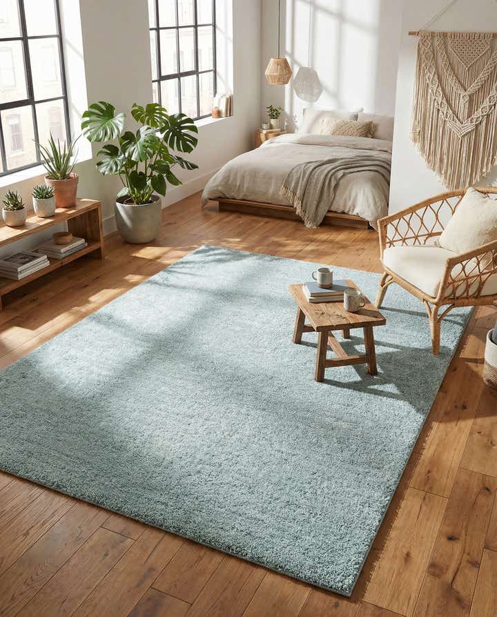 8' x 10' Soft Solid Shag Rug