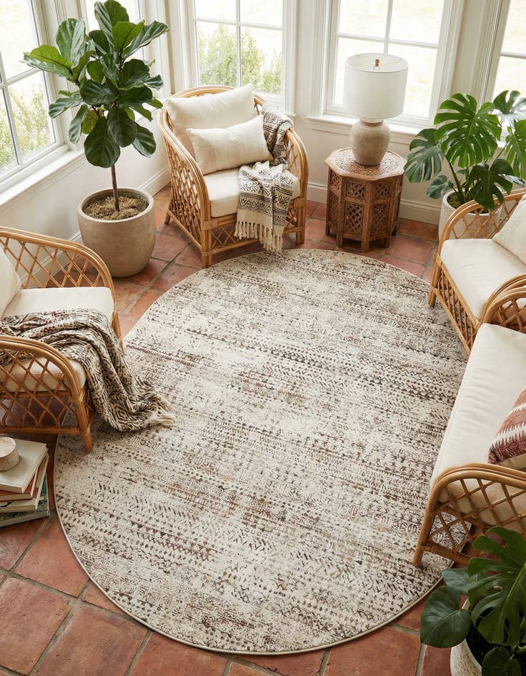 Detail image of 7' 10 x 10' Hermitage Oval Rug