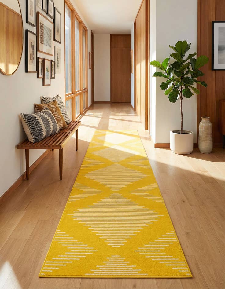 Detail image of 3' 3 x 14' Kai Runner Rug