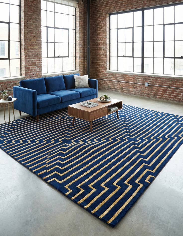 Detail image of 10' x 10' Vogue Geo Square Rug