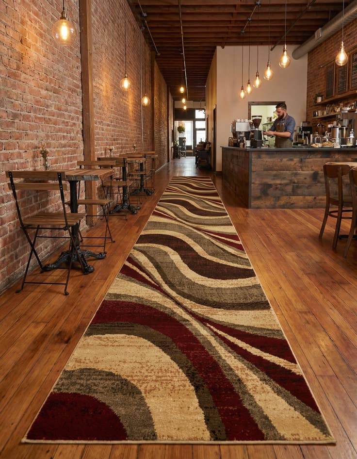 Detail image of 2' 7 x 16' Coffee Shop Runner Rug