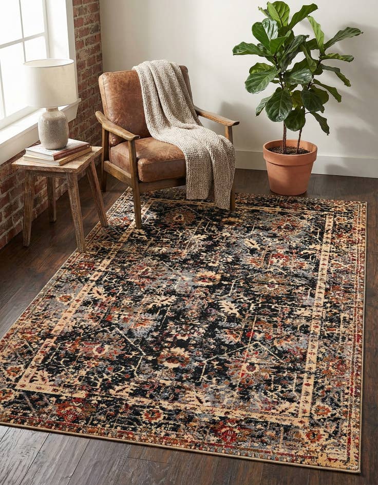 Detail image of 5' 3 x 8' Saturn Rug