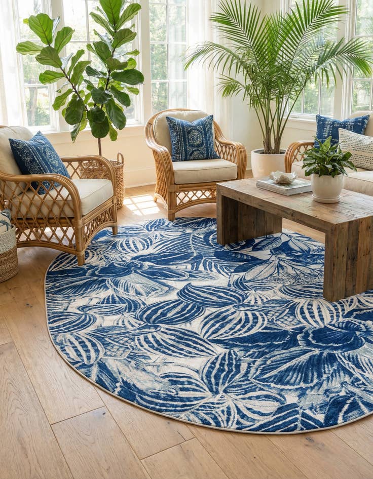 Detail image of 7' 10 x 10' Blossom Oval Rug