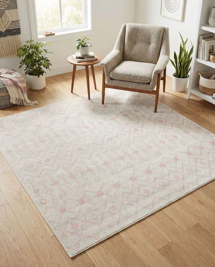 6' x 6' Moroccan Trellis Square Rug