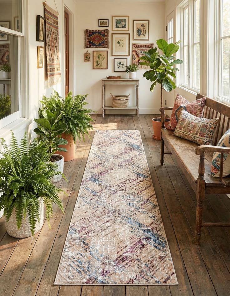 Detail image of 2' 6 x 12' Deepa Runner Rug