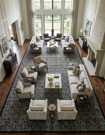 13' 11 x 20' 11 Hand Knotted Darya Wool Rug