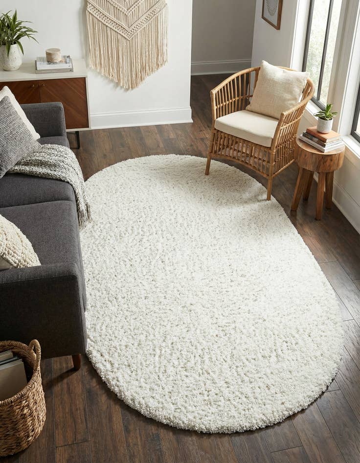 Detail image of 5' 3 x 8' Zermatt Shag Oval Rug