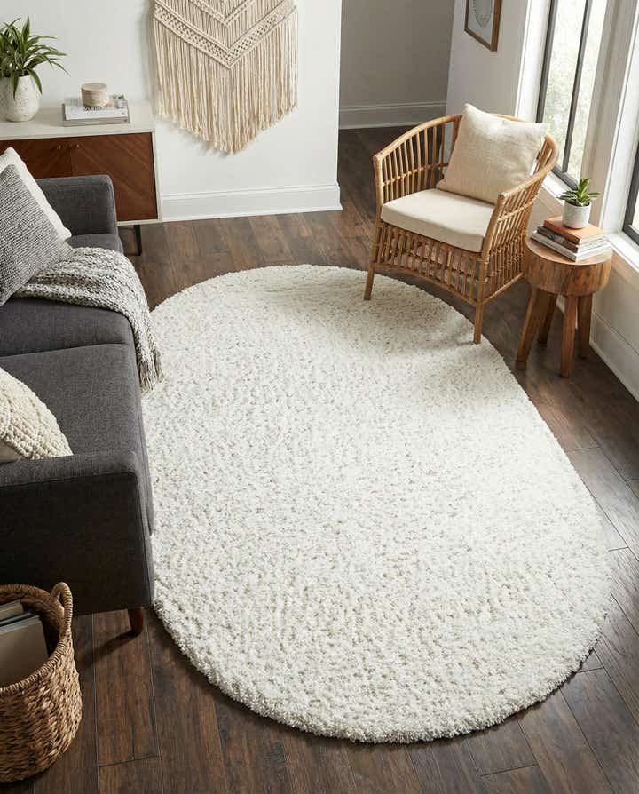 5' 3 x 8' Zermatt Shag Oval Rug
