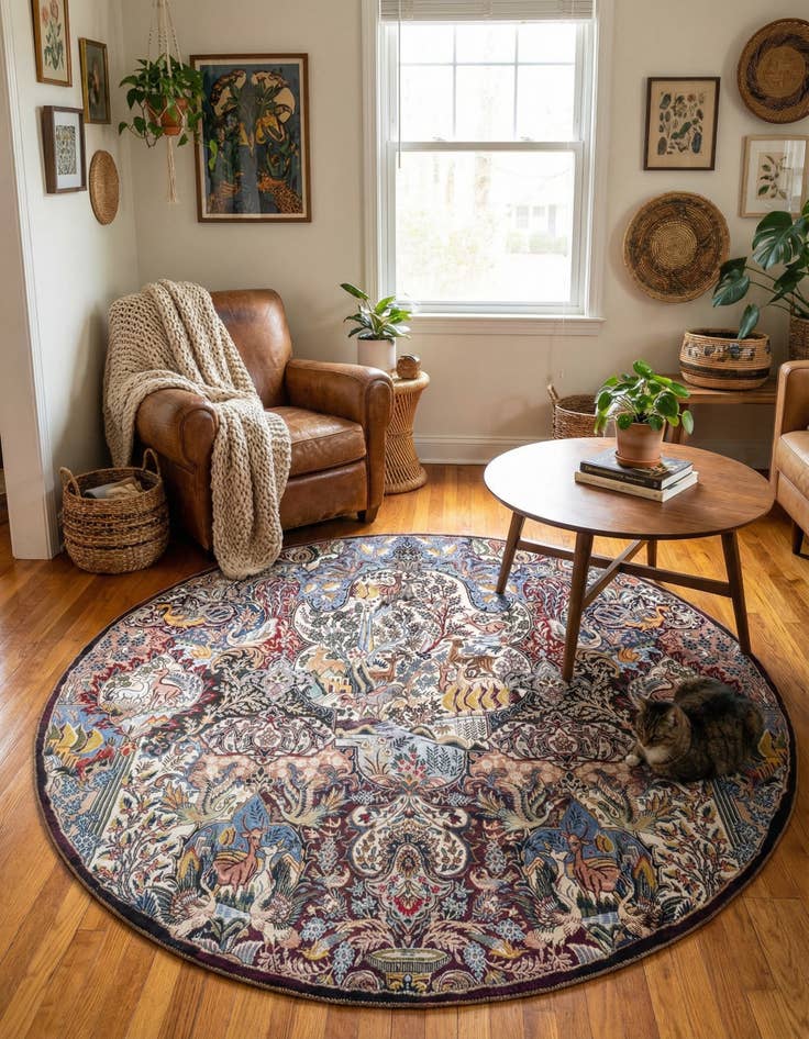 Detail image of 7' 10 x 7' 10 Timeless Round Rug