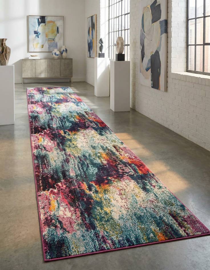 Detail image of 2' 7 x 13' 1 Washable Theia Runner Rug