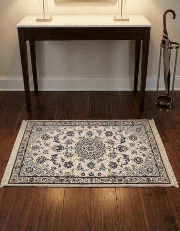 2' 1 x 3' 6 Hand Knotted Nain Rug