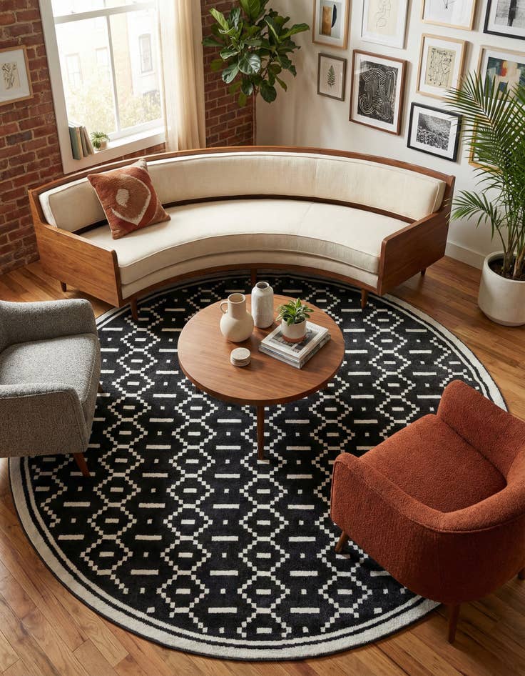 Detail image of 10' x 10' Oslo Round Rug