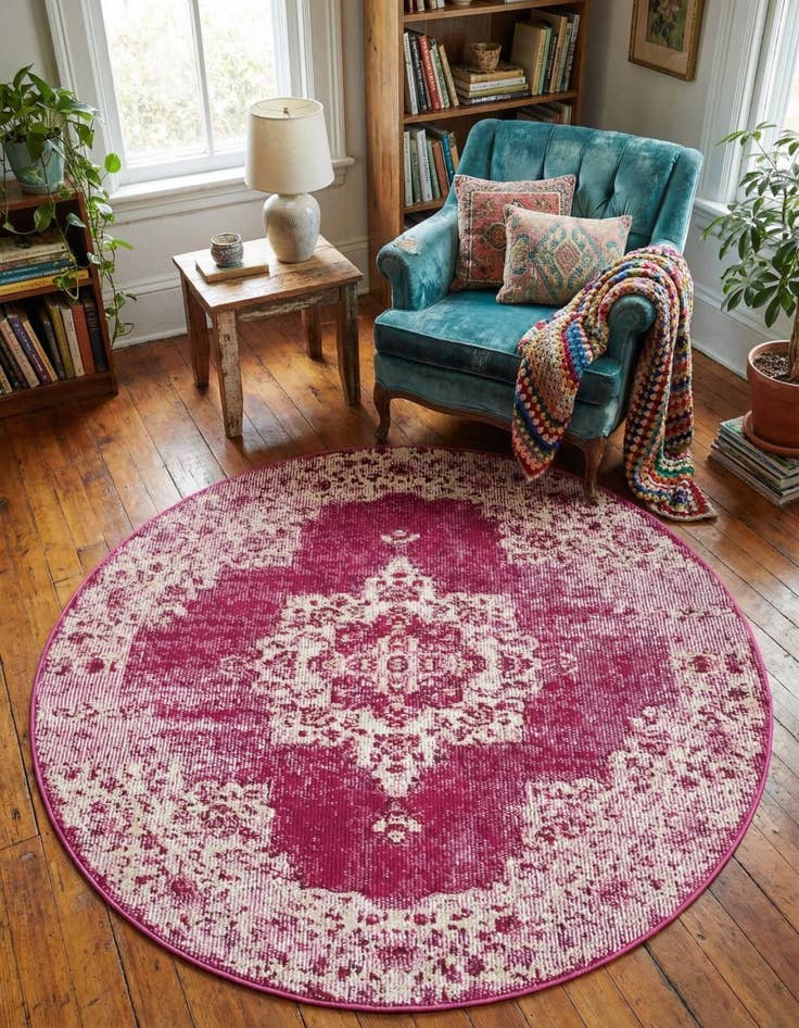Detail image of 4' x 4' Amulet Round Rug