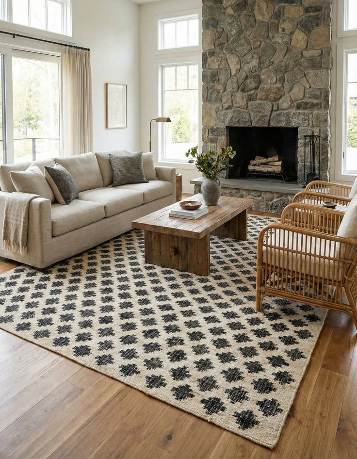 Detail image of  7' 10 x 10'  Hand Woven Kala Handwoven Jute Rug