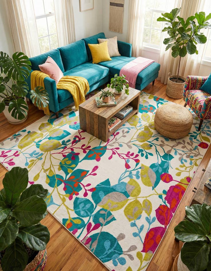 Detail image of 7' 10 x 10' Azalea Rug