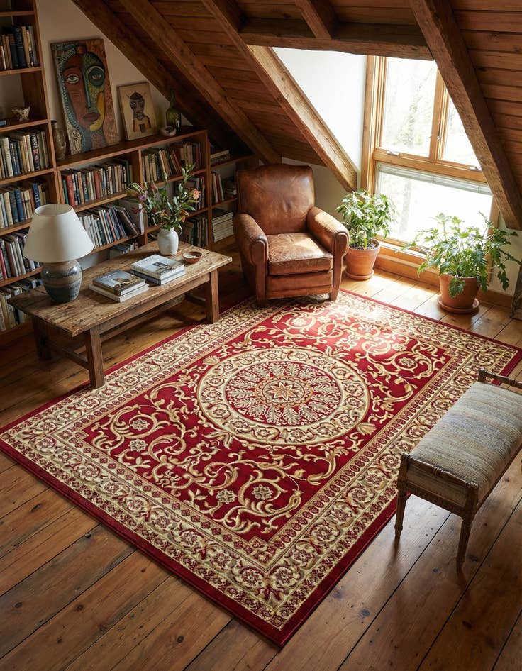 Detail image of 7' x 10' Classic Aubusson Rug