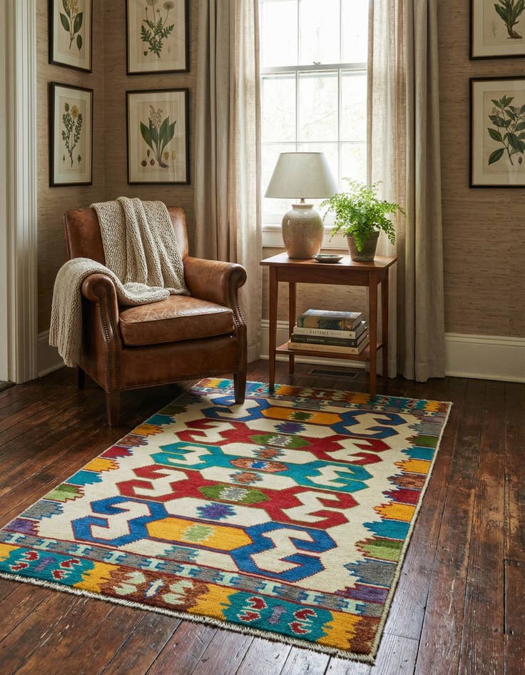 Detail image of 3' 5 x 5' 2 Hand Knotted Balouch Rug