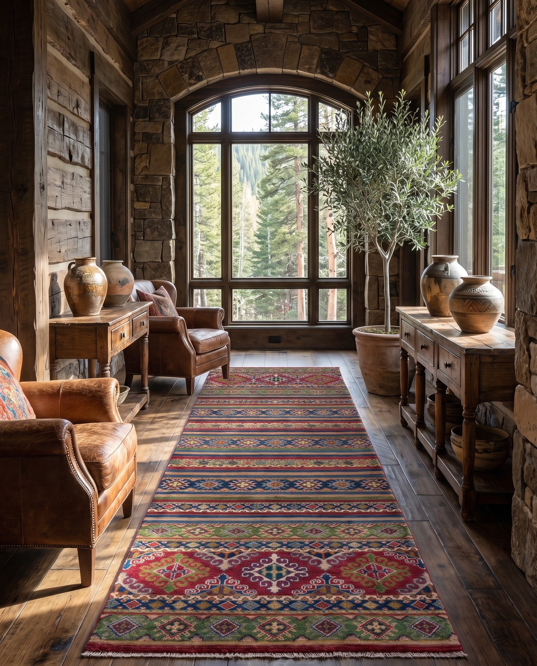 2' 9 x 9' 10 Hand Knotted Kazak Runner Rug