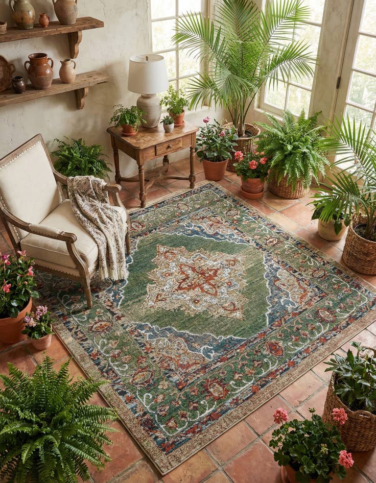 Detail image of 6' x 6' Isabella Square Rug