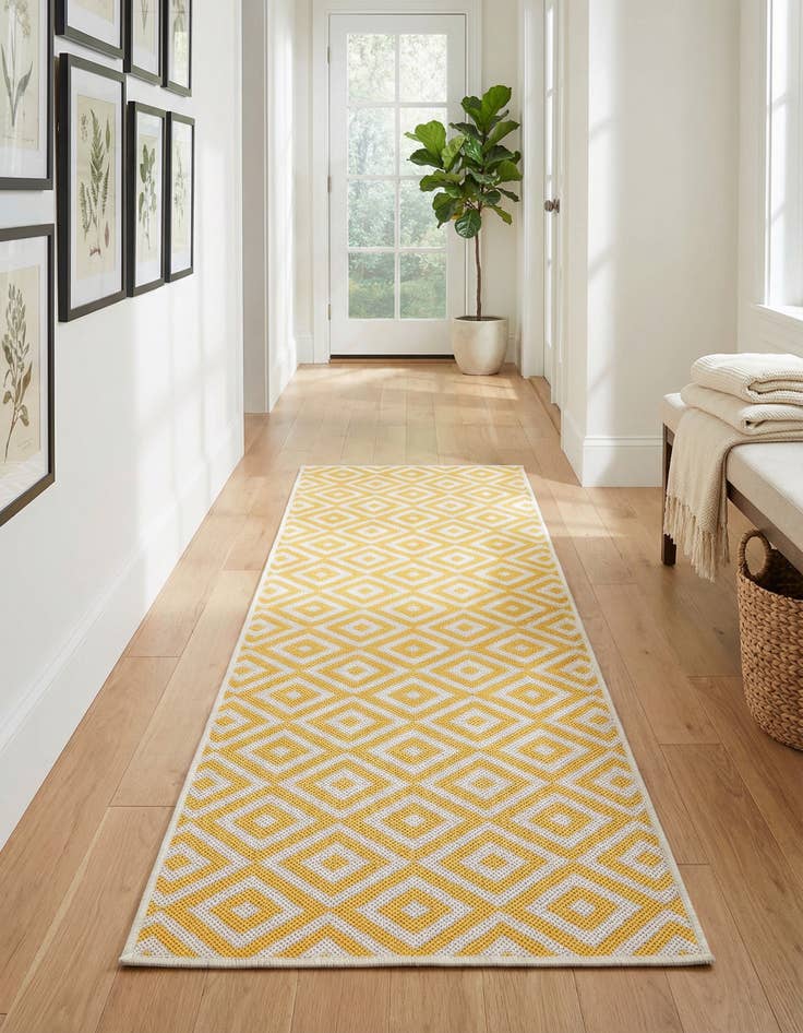 Detail image of 2' x 6' Washable Jill Zarin Costa Rica Indoor / Outdoor Runner Rug