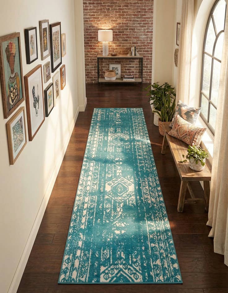 Detail image of 3' 3 x 12' Lennon Runner Rug