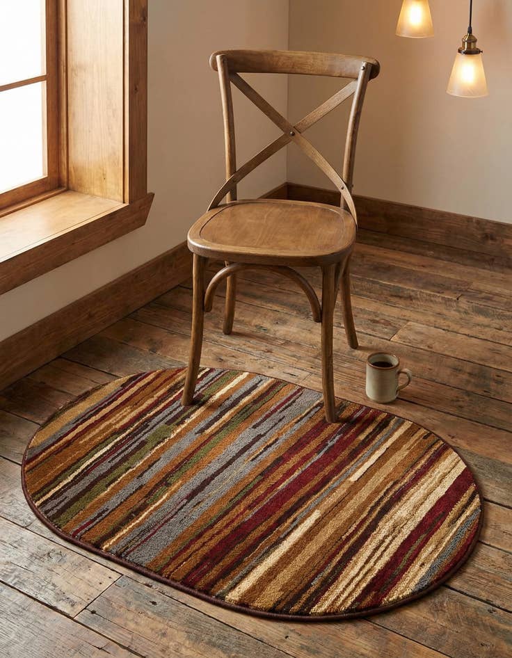 Detail image of 2' x 3' Coffee Shop Oval Rug