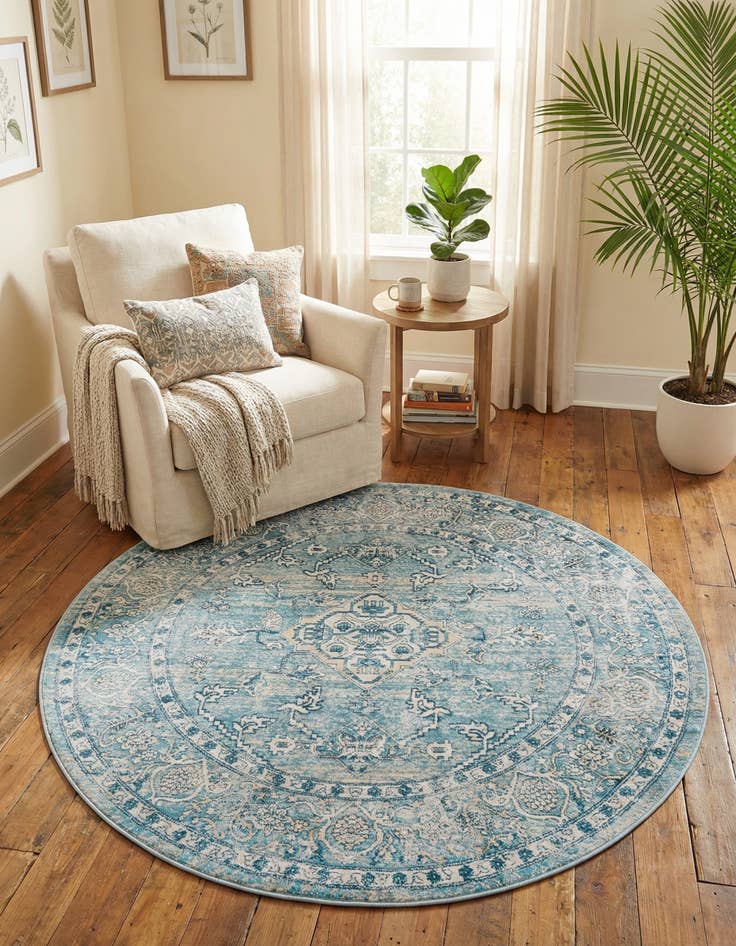 Detail image of 5' 3 x 5' 3 Newport Round Rug