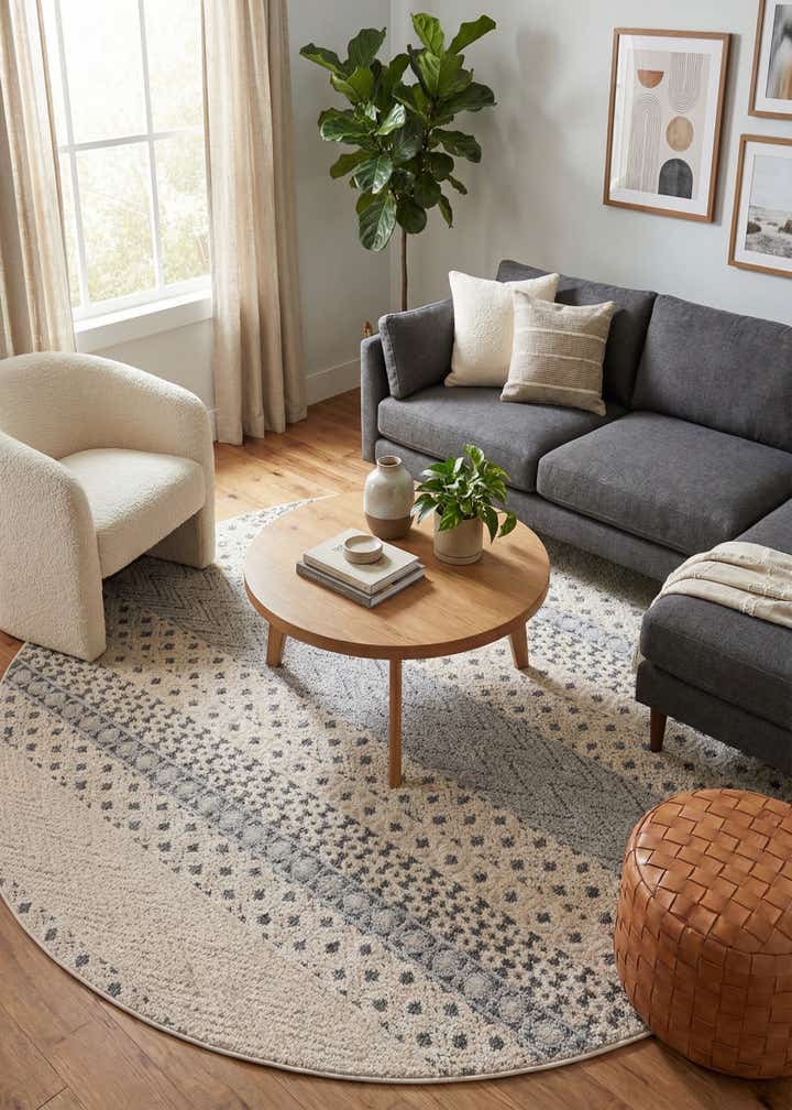 7' x 7' Arlo Round Rug