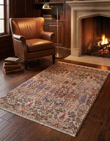 3' 3 x 5' Hand Knotted Ariana Ziegler Rug