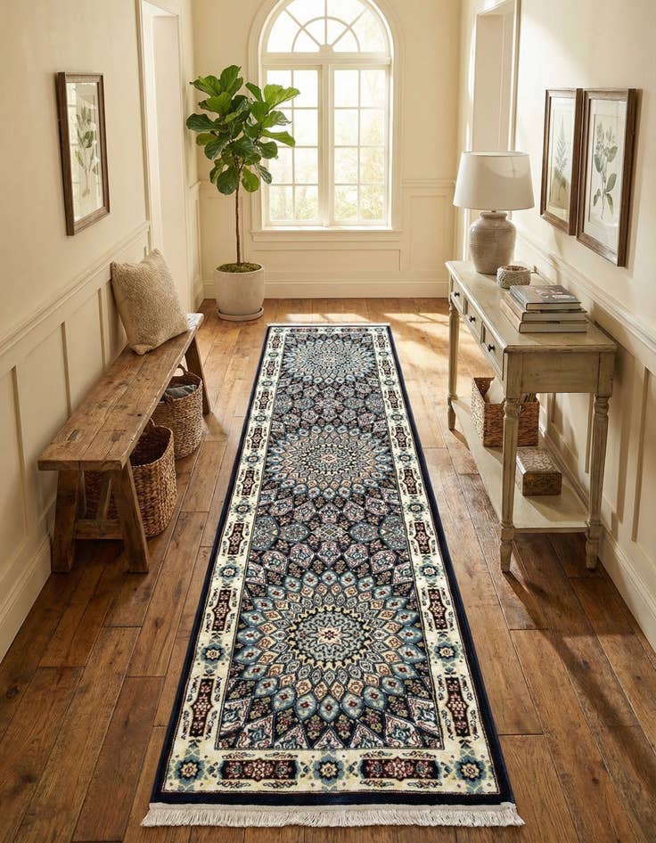 Detail image of 2' x 8' Nain Design Runner Rug