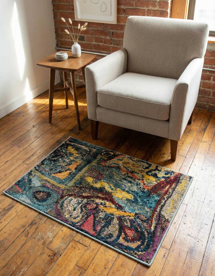 Detail image of 2' x 3' Washable Haerfest Rug