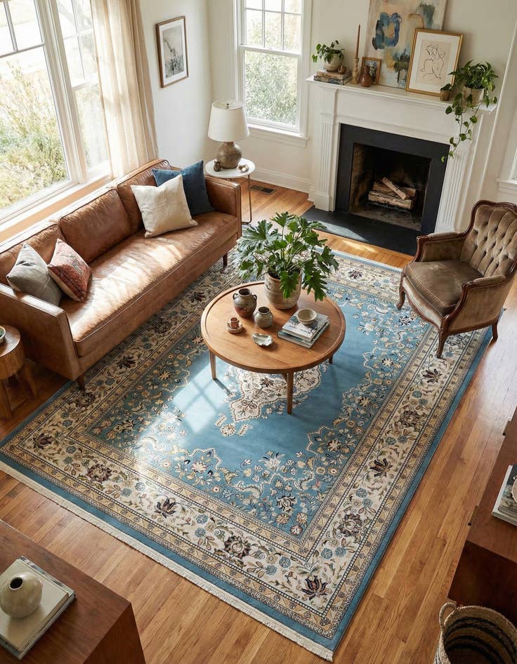 Detail image of 7' 10 x 10' Nain Design Rug