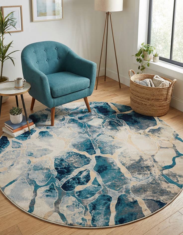 Detail image of 6' x 6' Ethereal Round Rug