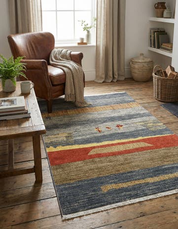 Blue Kashkuli Gabbeh Rug