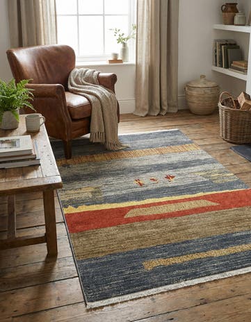 Blue Kashkuli Gabbeh Rug