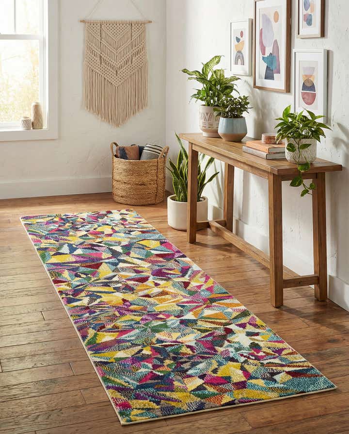 2' 2 x 6' 9 Washable Hyacinth Runner Rug