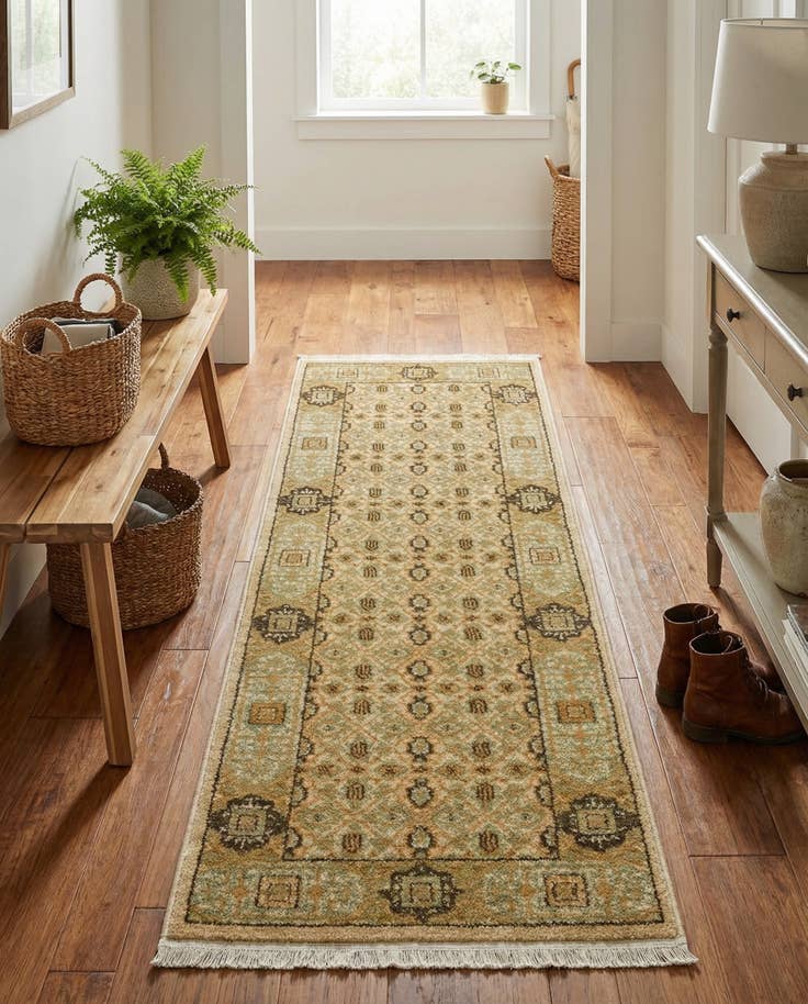 Detailansicht von 60cm x 185cm Mamluk Läufer Teppich