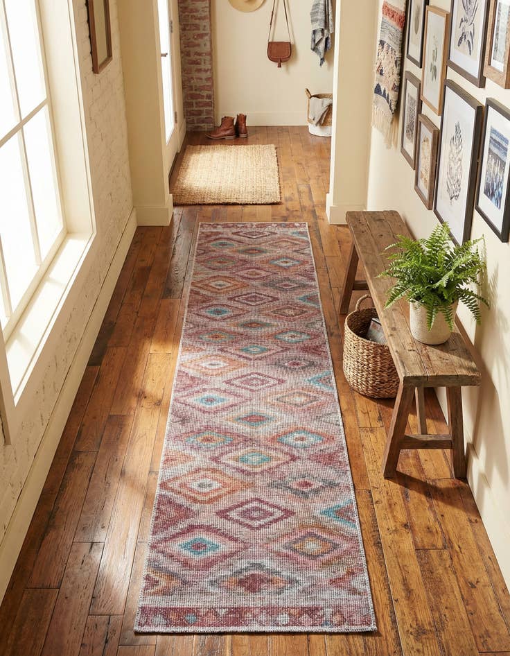 Detail image of 2' x 10'  Washable Sisu Runner Rug