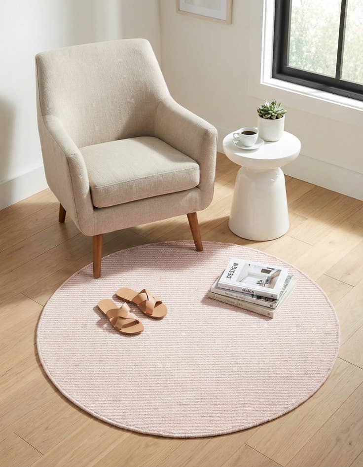 Detail image of  3' 3 x 3' 3  Washable Jill Zarin Palm Springs Indoor / Outdoor Round Rug