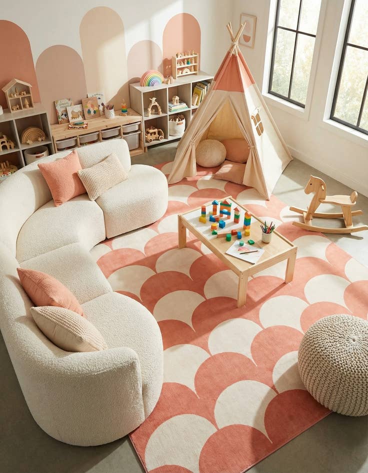 Detail image of 10' x 13' Whimsy Kids Rug