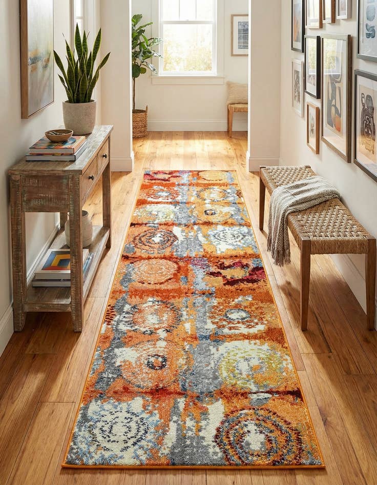 Detail image of 2' 7 x 10' Washable Hyacinth Runner Rug