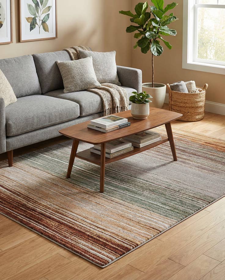 Detail image of 5' x 7' Easy-Clean Modern Indoor / Outdoor Rug