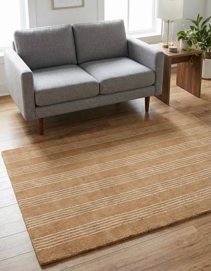 Detail image of  3' 3 x 5' 3 Jill Zarin Striped Wool Rug