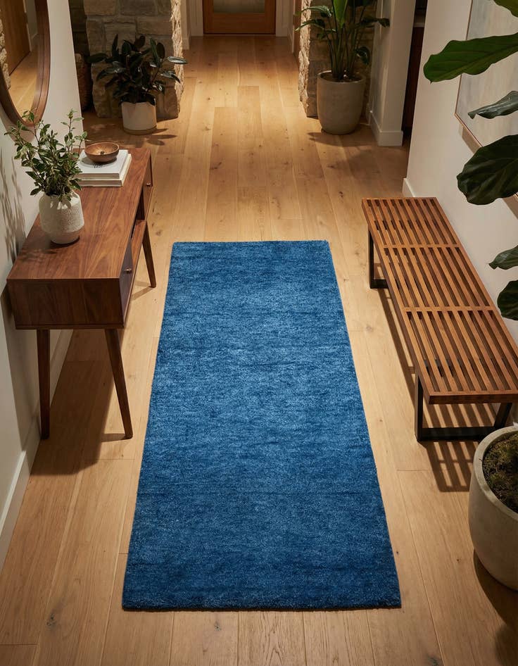 Detail image of 2' 4 x 4' 8 Hand Knotted Kashkuli Gabbeh Wool Runner Rug