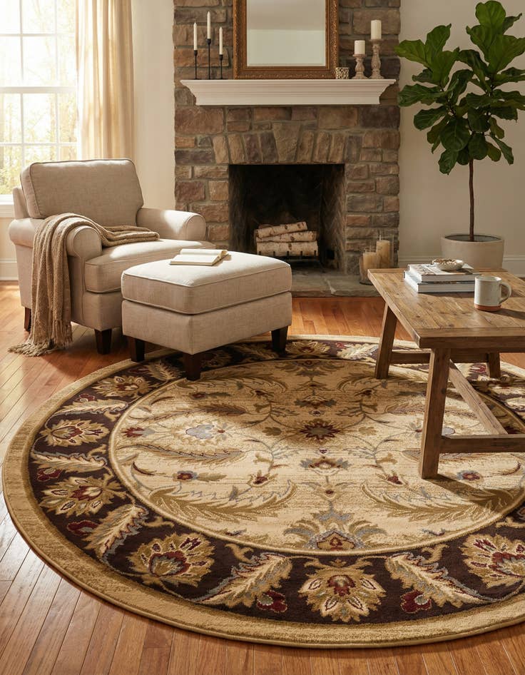 Detail image of 7' 10 x 7' 10 Aditi Round Rug