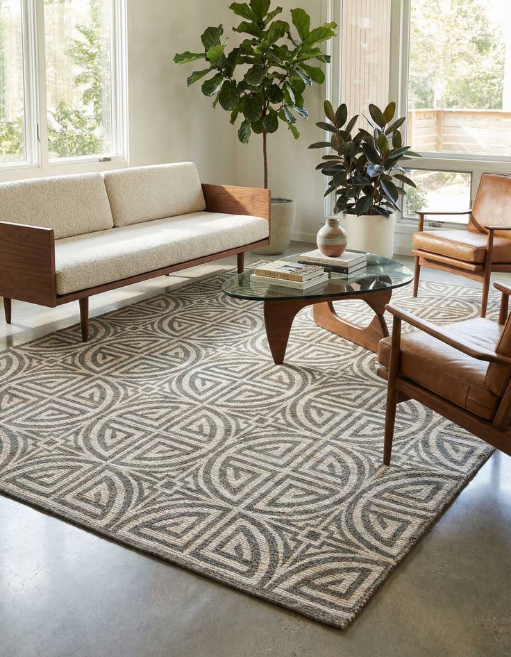 Detail image of 9' x 12'  Hand Woven Chenille Jute Rug