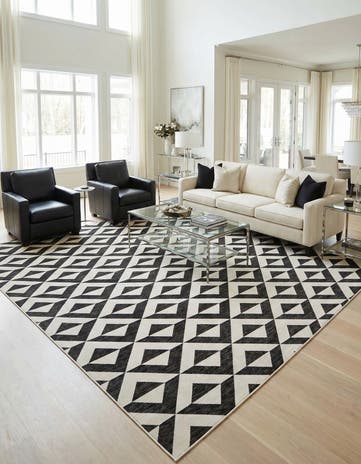 13' x 13' Easy-Clean Jill Zarin Indoor / Outdoor Square Rug