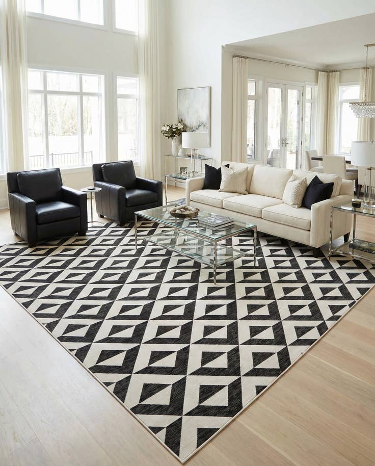 Detail image of 13' x 13' Easy-Clean Jill Zarin Indoor / Outdoor Square Rug